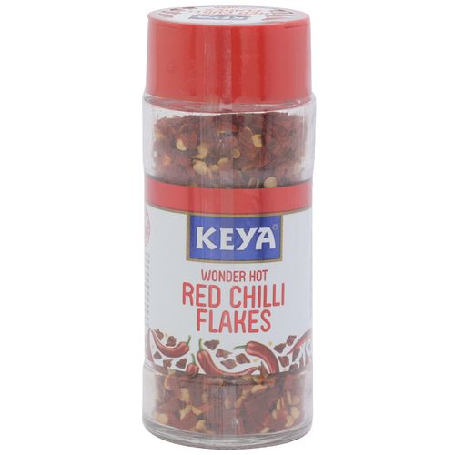 Keya Chilli Flakes – Red, 40 g Bottle – We Pluck